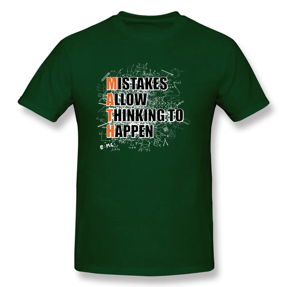  Personalized Tops Shirt Latest Short Sleeve Youth T Shirts TpicOriginaltitle Geek Summer Tshirts Round Neck Free Shipping Mistakes Allow Thinking To Happen Math Teach dark