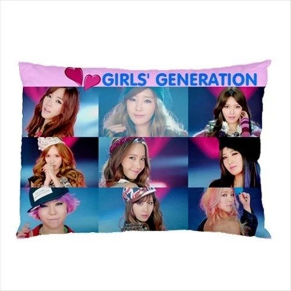 Горячая SNSD Girls Generation Подушка Чехол наволочка KPOP чехол розовый прямоугольника