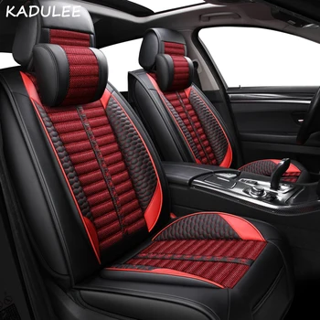 

KADULEE car seat cover for skoda superb yeti kodiaq.chrysler 300c grand voyager of 2010 2009 2008 2007 Automobiles Seat Covers