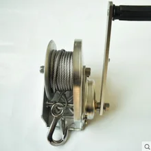 2600lbsX10M- 40 M 304 ручная лебедка из нержавеющей стали с самоблокирующимся замком, лодка Брашпиль Грузовик Авто Ручная подъемная лебедка тяга