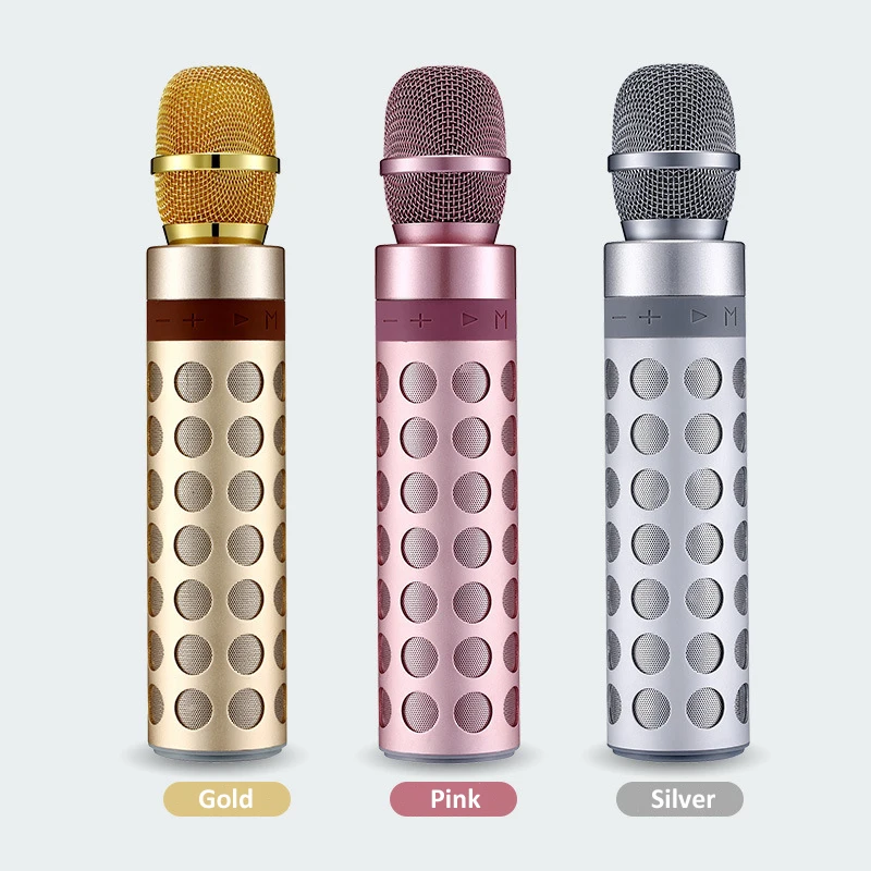 

Professional Bluetooth Wireless Microphone Handheld Karaoke Microphone Speaker KTV Music Player Mic USB TF Card Singing Recorder