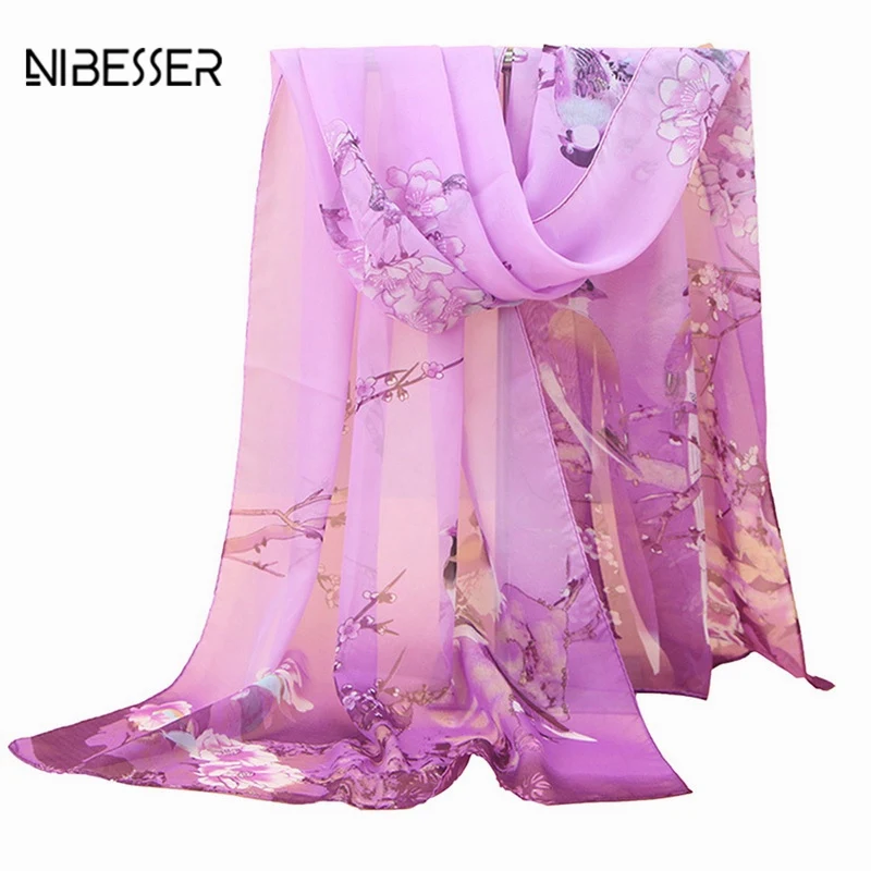 

NIBESSER 1PC Women Elegant Shawl Scarves Lady Chiffon Neck Scarf Musical Note Chiffon Brand Soft Neck Muffler Scarves 50cm*160cm