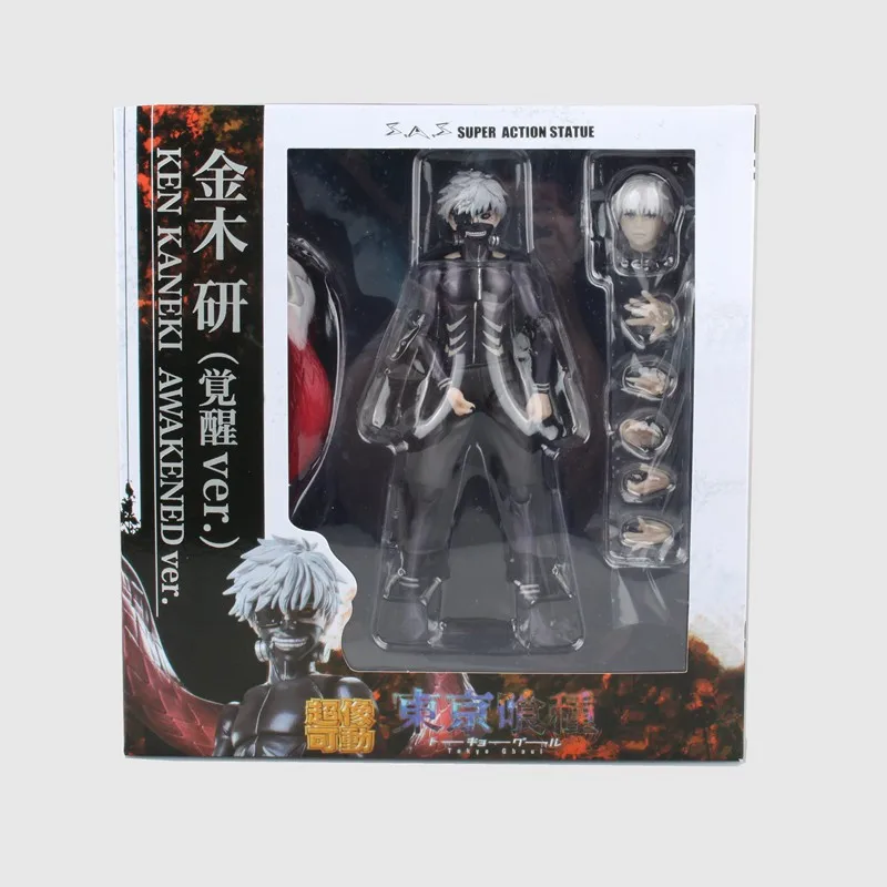 2017 Anime Tokyo Ghoul Kaneki Ken PVC Action Figure Model Toys Cartoon Movable Dolls Brinquedos 16cm  (1)