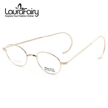 

Laura Fairy New Design Mouse Tail Arm Not Easy to Fall Glasses Frame Gold Color Reading Eyewear Frames for Women and Men