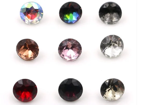 

5pcs/lot Crystal glass diamond buckle men and women shirt cardigan button children's clothing sweater shirt button decoration