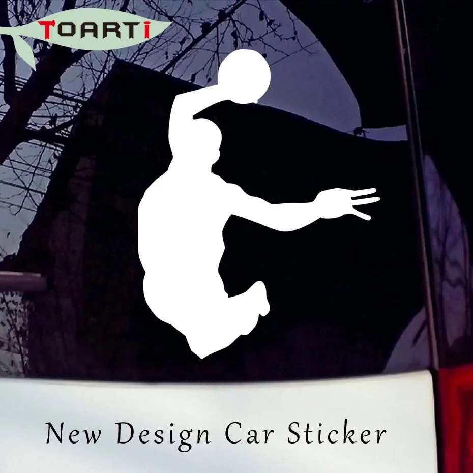 10*12.7 CM Basketball Vinyl Decal Car Sticker For Truck Window Bumper