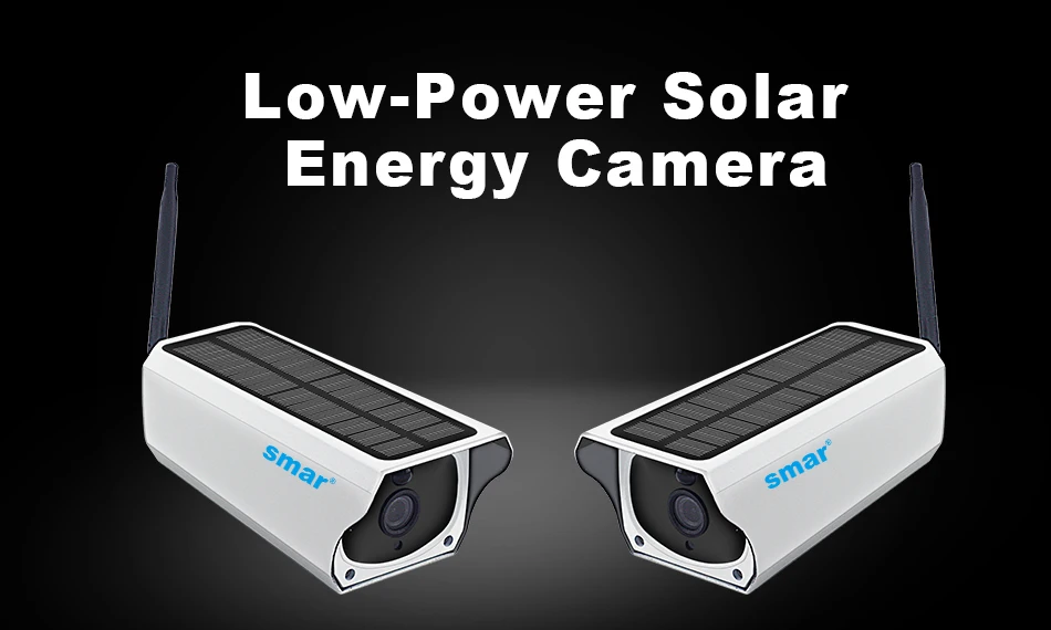  Smar Newest Solar Powered Outdoor Security Camera HD 1080P Wireless IP Camera IR Night Vision Waterproof Surveillance Camera (1)