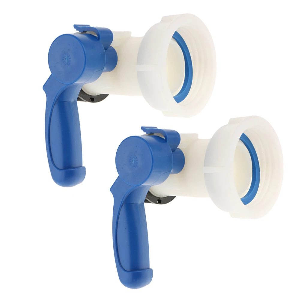

Low price 2pcs/lot Anti-corrosion 1000L IBC Tote Tank Butterfly Valve Switch Water Adaptor Hose Pipe Connector 62mm