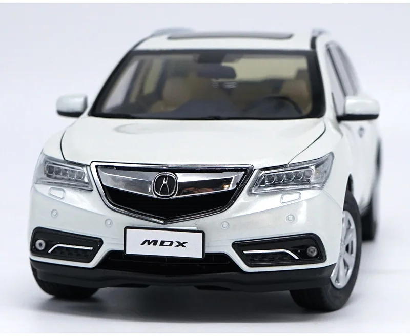 1:18 Acura MDX сплав литья под давлением Модель автомобиля игрушки белый красный для детей подарки коллекция оригинальная коробка