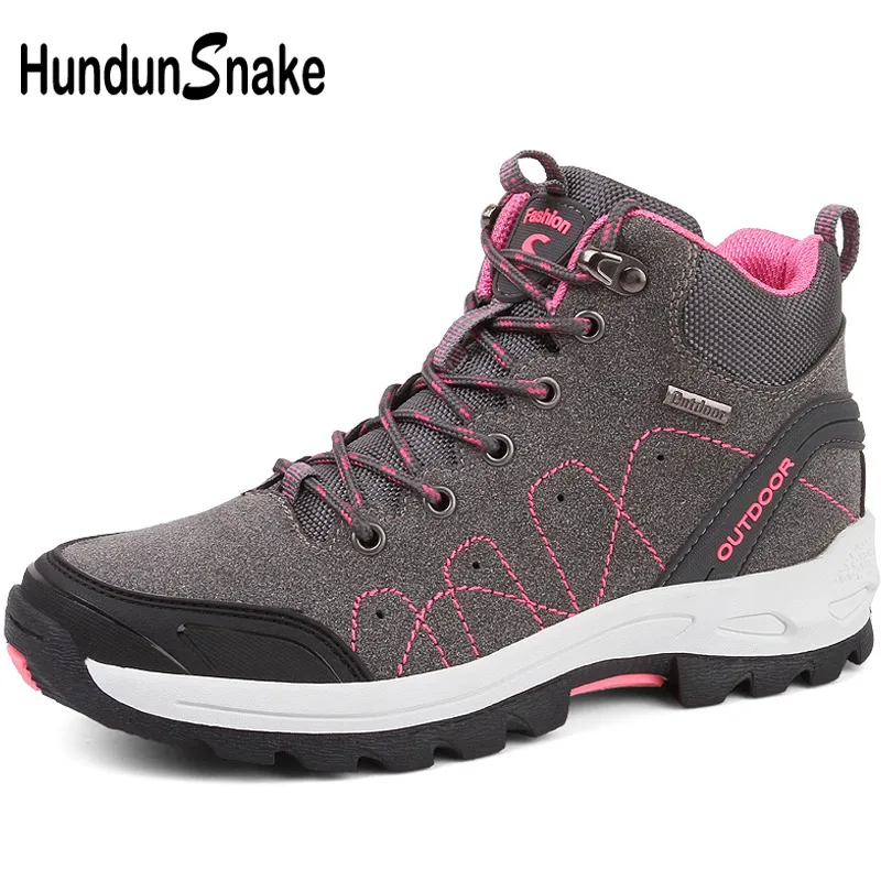 Hundunsnake عالية أحذية النساء الرحلات الأحذية الجبلية رمادي الإناث المشي الأحذية امرأة في الهواء الطلق تتبع رياضية النساء T537 Hundunsnake عالية أحذية النساء الرحلات الأحذية الجبلية رمادي الإناث المشي الأحذية امرأة في الهواء الطلق تتبع رياضية النساء T537