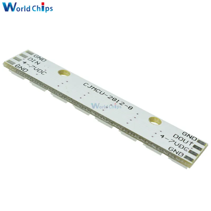 2 шт. WS2812 WS 2811 5050 RGB СВЕТОДИОДНЫЙ модуль панели лампы 5 в 8 бит Радужный