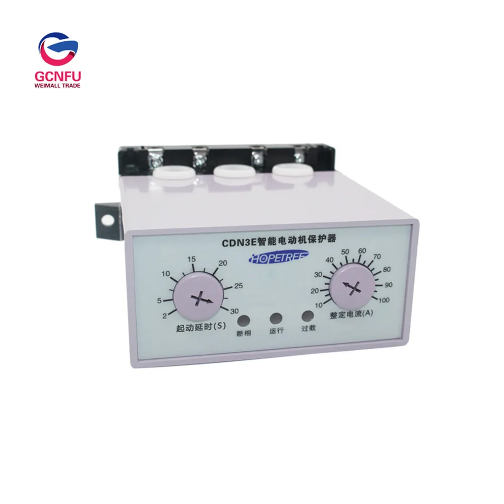 Wholesale High Quality Intelligent Motor Protector Lack phase Overload Protection Comprehensive Protector AC 220V 50HZ 60HZ