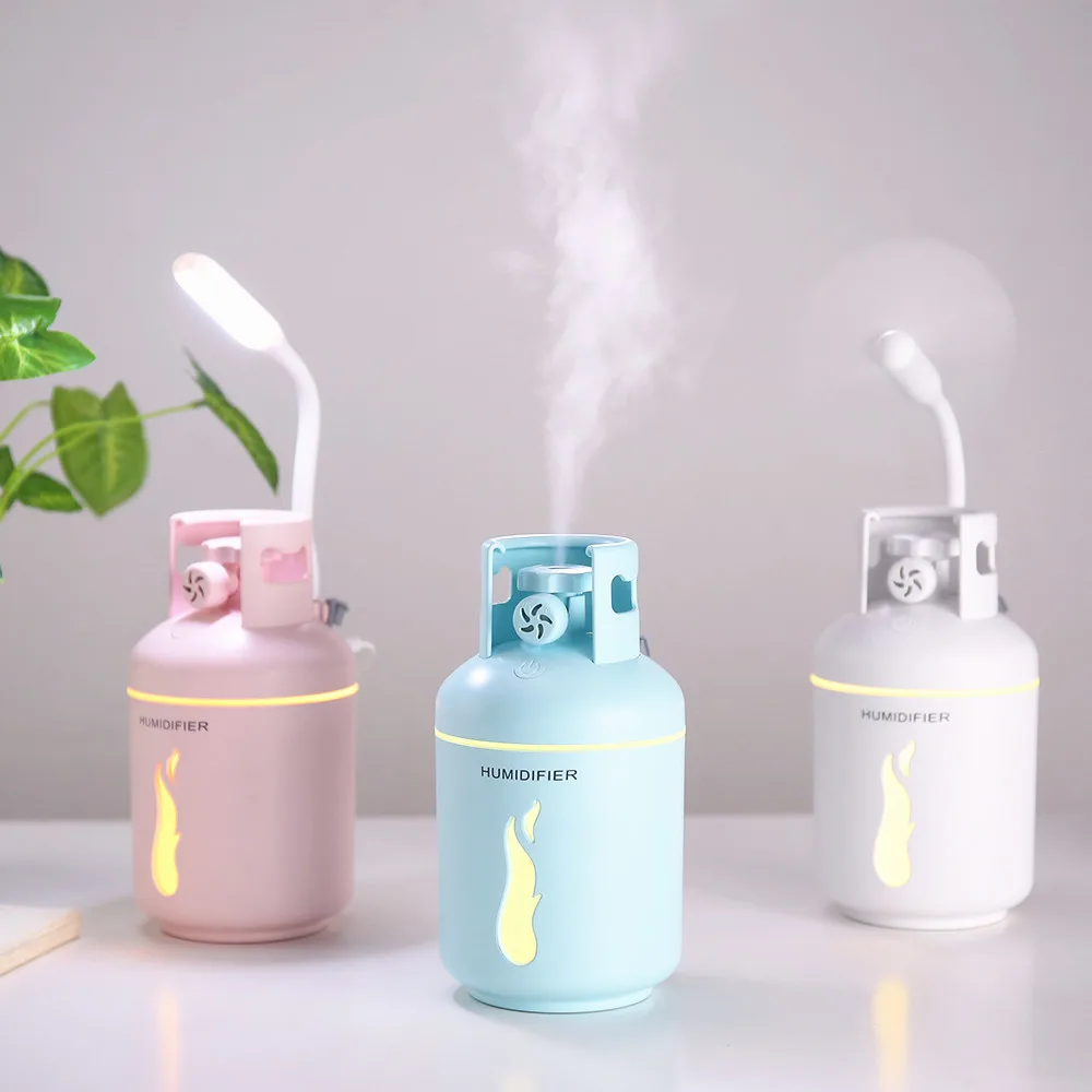 Mini Gas Tank Shape Home Aroma LED Humidifier Air Diffuser Purifier oil Aromatherapy cool mist maker for Office Home Hot Sales