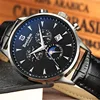 Bestdon Luxury Brand Watch Men Automatic Mechanical Watch Business Casual Switzerland Watches Moon Phase Blue Leather Strap 7116 ► Photo 2/6
