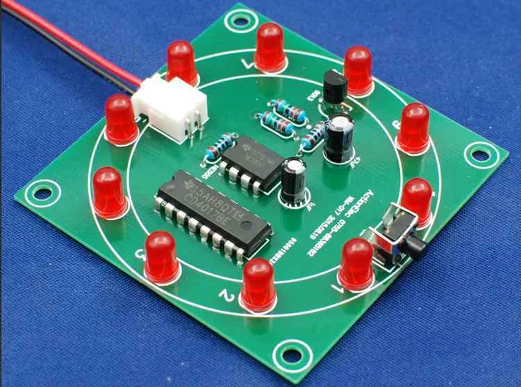 

Electronic DIY 10 LED Flash Kit/ wheel of fortune/school DIY training parts
