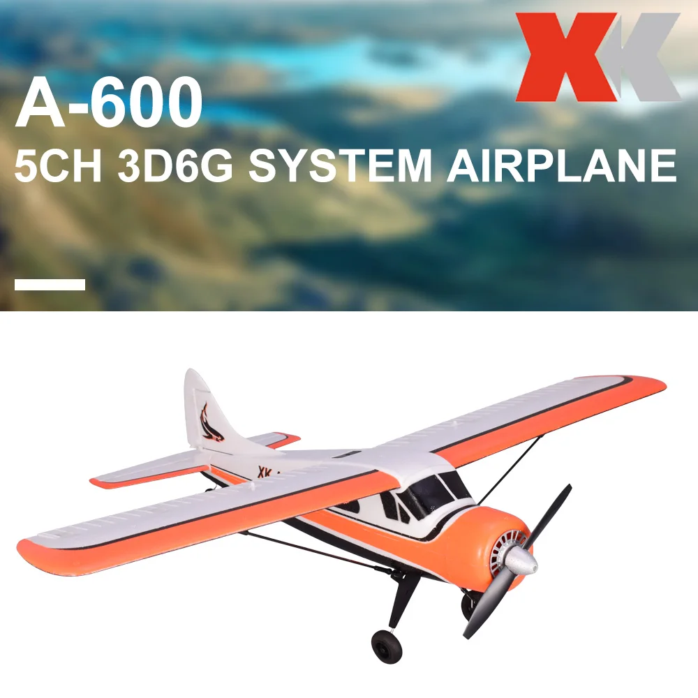

XK DHC-2 A600 Wltoys X4 Transmitter 2.4G 5CH Brushless 3D6G System Airplane Compatible With FUTABA S-FHSS Aircraft RC Glider RTF