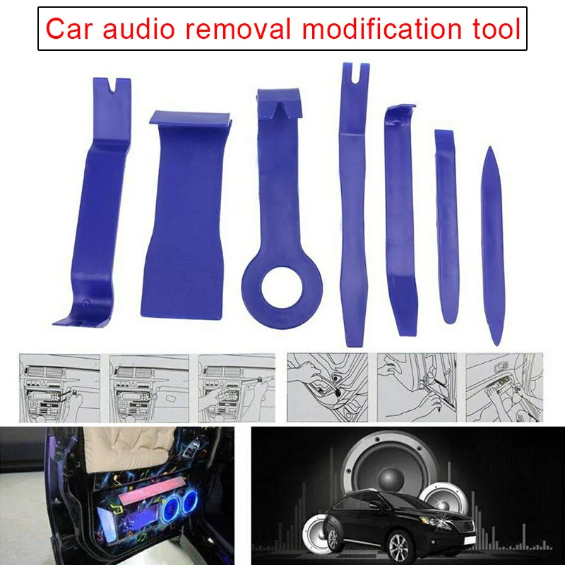 

2019 7 Pcs Car Trims Remover Tool for CD Speaker Door Panel Removal Tools CSL88
