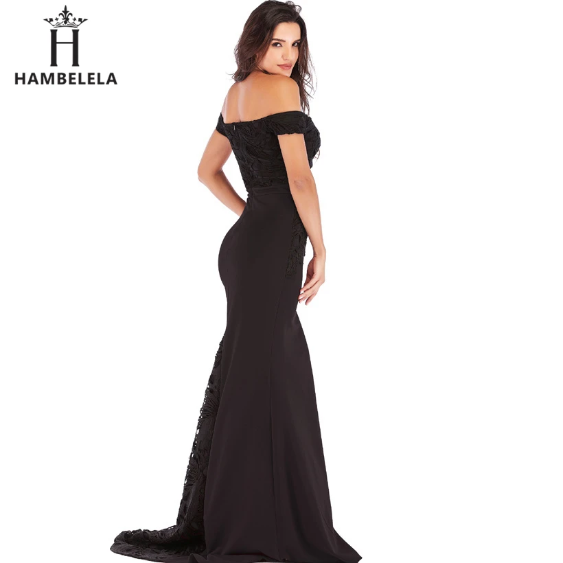 HAMBELELA Vestido De Festa Mermaid Lace Top Bodice Slim Bodycon Long Dress Formal Party Dress Charming Wedding Party Gown Dress (9)