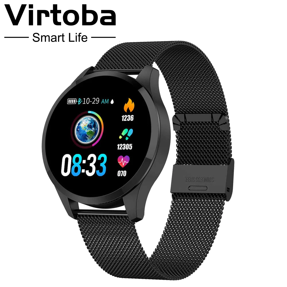 

Virtoba C06 Smart Watch OLED Color Blood Oxygen Blood Pressure Watch Men Women Fashion Fitness Tracker Bracelet PK Q8 smartwatch