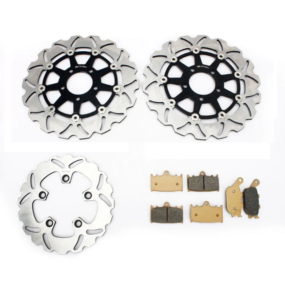 BIKINGBOY для Suzuki SV 1000/S 03 04 05 06 07 2003 2004 2005 2006 2007 волнистые спереди и сзади тормозные