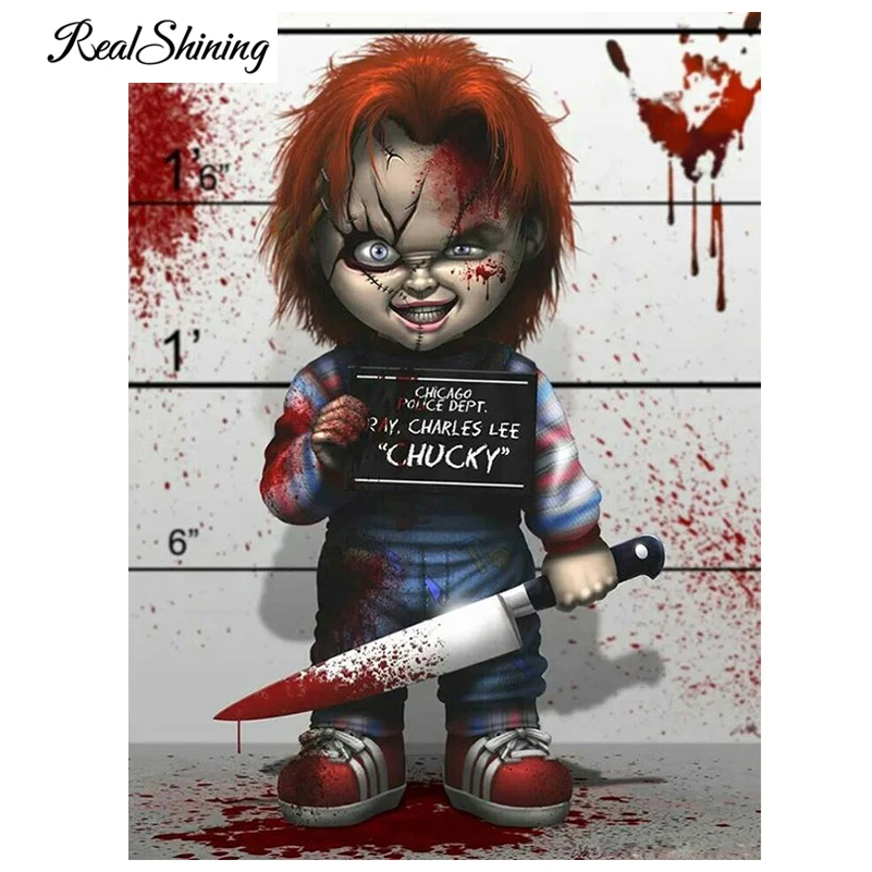 REALSHINING 5D Full Square DIY Diamond Painting Awful Child Crystal