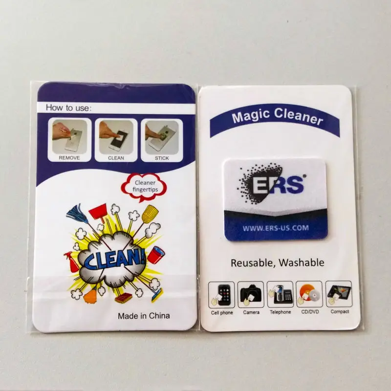 100pcs customized Microfibre mobile sticky screen cleaner wipes,display