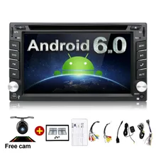 Universal 2 din Android 6.0 Car DVD Player GPS+Wifi+Bluetooth+Radio+Quad Core CPU+DDR3+Capacitive Touch Screen+3G+Car PC+Audio