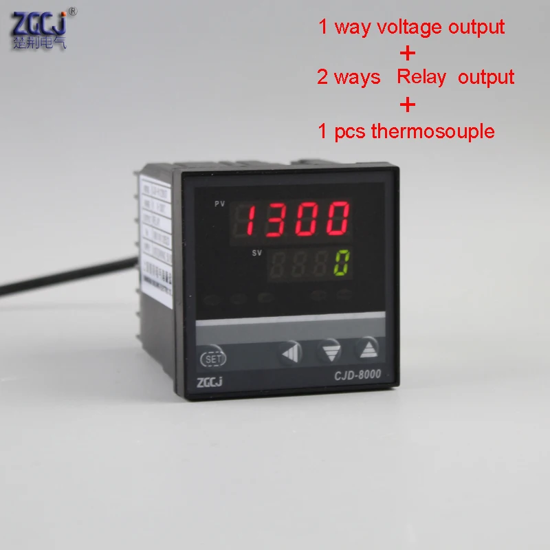 Temperature Controller，0-1300℃ Intelligent Temperature Control Regulator Thermostat，AC100-240V Industrial Automation Temperature Control Machine 