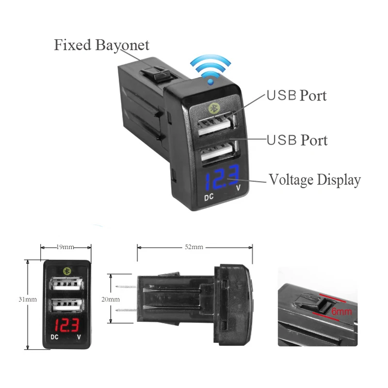 2 USB порта DC 12-24 V двойной USB автомобильный прикуриватель для JILI GS/GL автомобильный Мобильный Bluetooth парк позиционирования для IOS/Android