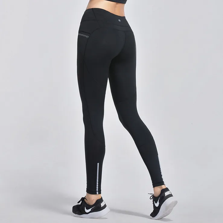 2017 Women Running Pants Sexy Compression Tights Solid Hips Push Up