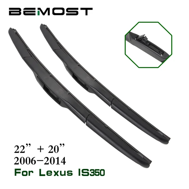 BEMOST Car Wiper Blades Natural Rubber For Lexus IS350 22"+20",2006
