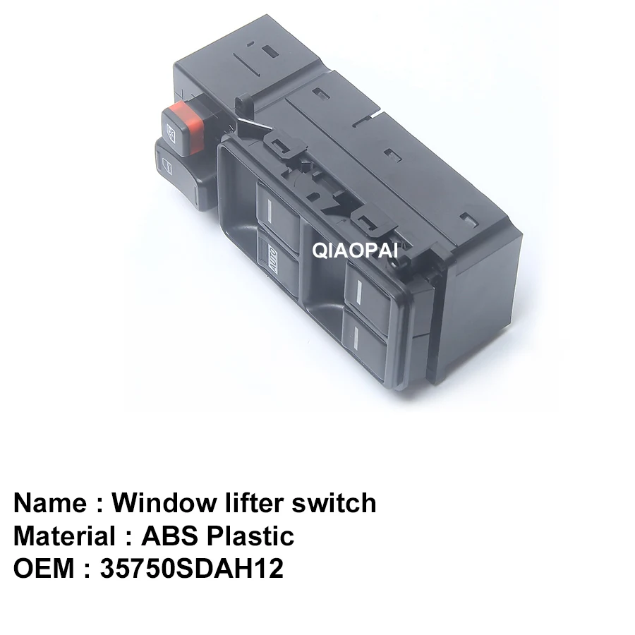 Передний Авто LHD Электрический главный переключатель окна питания 35750SDAH12 35750-SDA-H12 для Honda Accord 2.4L 2003-2007 автомобильный драйвер