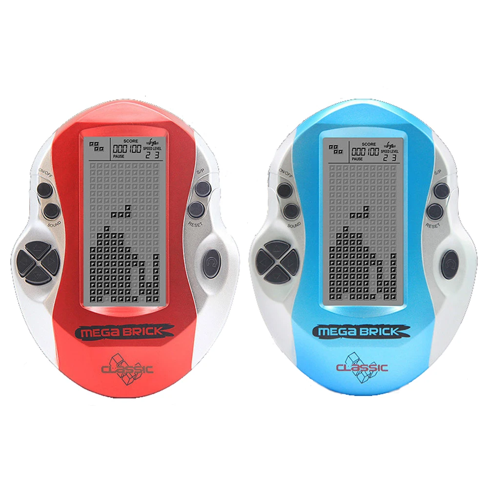 

Childhood Tetris Classic Childhood Handheld Game Players Electronic LED Control Direction Console with in 23 Games Xams Toys