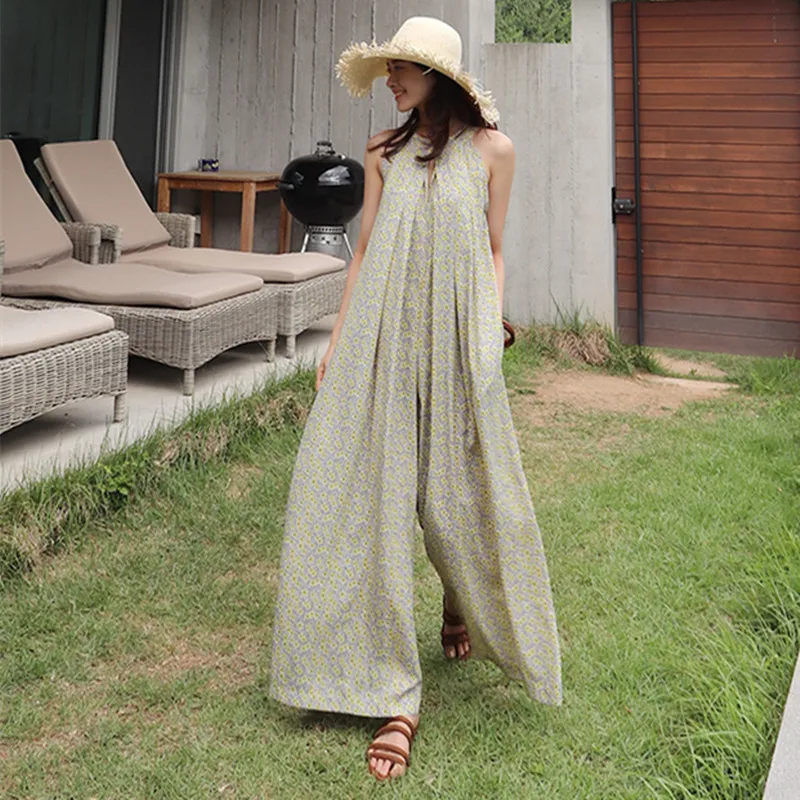 SuperAen Summer Korean Style Women Jumpsuits Wide Leg Pants Pluz Size Chiffon Jumpsuits Casual Loose Fashion Jumpsuits New 2018 SuperAen Summer Korean Style Women Jumpsuits Wide Leg Pants Pluz Size Chiffon Jumpsuits Casual Loose Fashion Jumpsuits New 2018