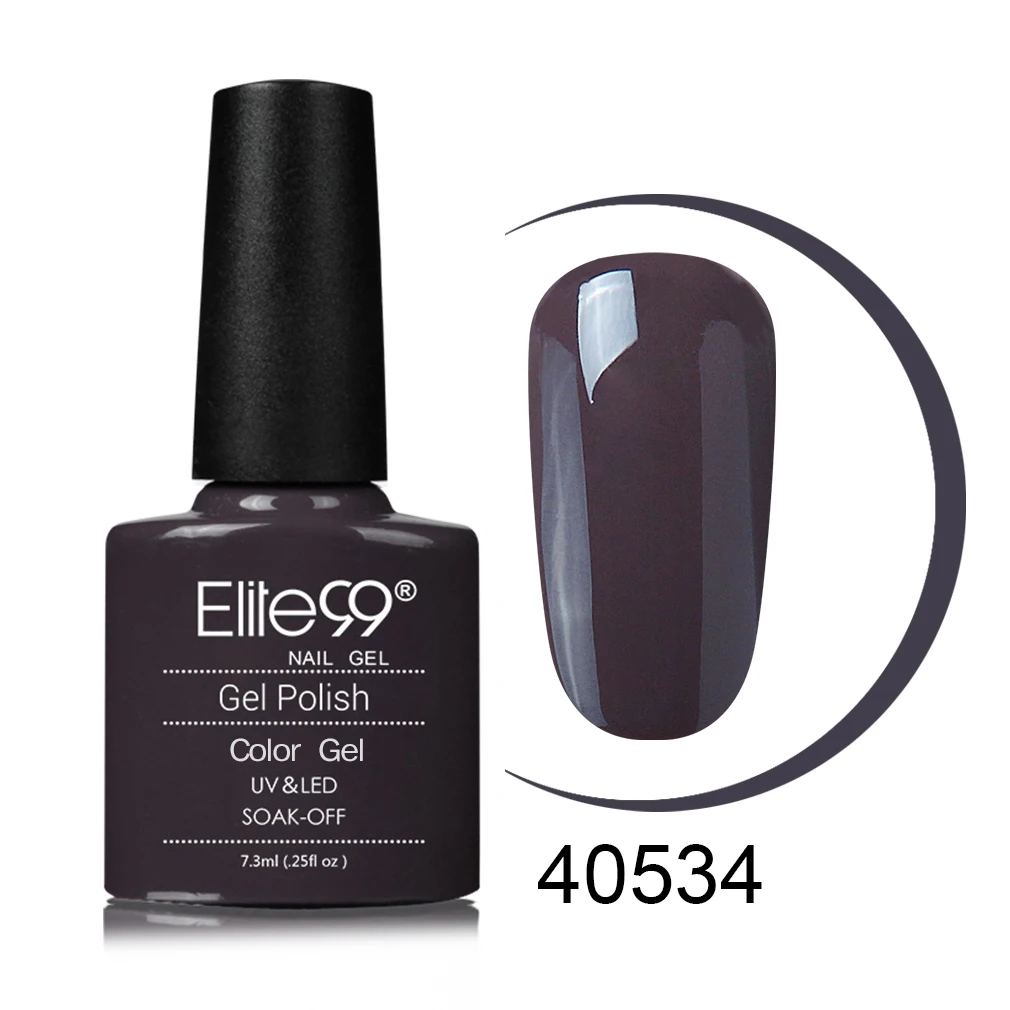 Elite99 7,3 мл замачиваемый УФ-гель Полупостоянный Цвет Гель-лак для ногтей лак нужен УФ-светодиодный светильник отверждения основа Топ эмаль - Цвет: S40534