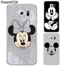 DREAMFOX L136 Fashion Mickey Mouse Soft TPU Silicone Case Cover For Samsung Galaxy Note S 3 4 5 6 7 8 9 Edge Plus Grand Prime
