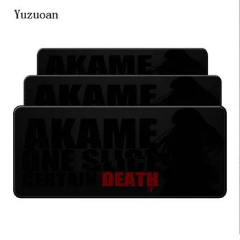 

YuzuoanCool New Akame ga KILL Death DIY Design Pattern Game Gaming Anime mousepad Size for 900*400*3mm RubberLarge Mousemats