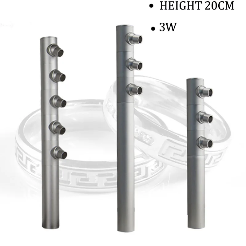 

Free Shipping Height 200mm 3W Spotlight Led For Jewelry Display Showcase Cabinet Counter Light Direction Adjustable Retail