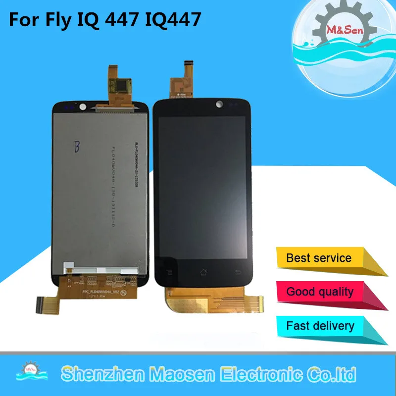 

Original M&Sen For Fly IQ447 IQ 447 LCD Screen Display+Touch Screen Panel Digitizer For Fly IQ447 IQ 447 Assembly Display Lcd