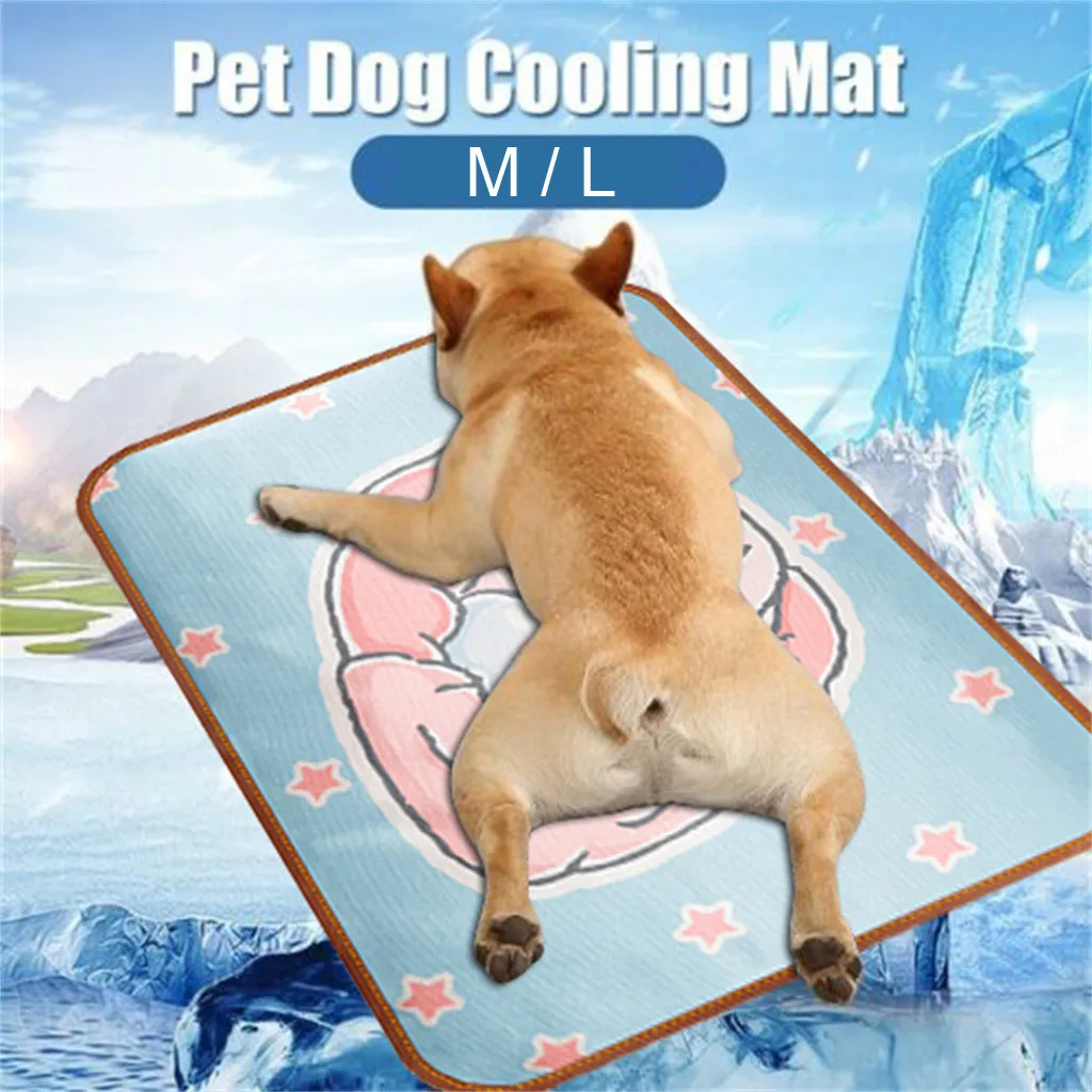 

Summer Cooling Mats Blanket Sponge Pet Ice Pad Cooling Cat Bed Teddy Mattress Mat Cooling For Dogs Cats Sleeping Pet Accessories