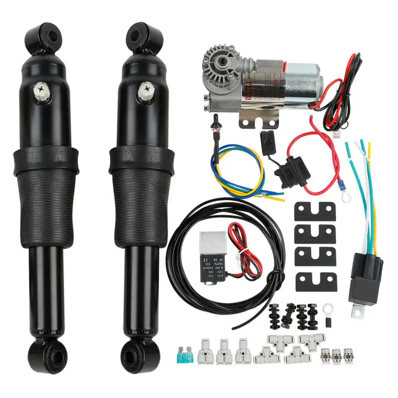 Задняя пневматическая подвеска для мотоцикла+ электрическая Центральная подставка подходит для моделей Harley Touring 09-16