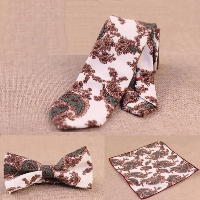 

top-end necktie set for men butterfly bowknot pocket square handkerchief floral neckwear wedding dress suits bow tie business