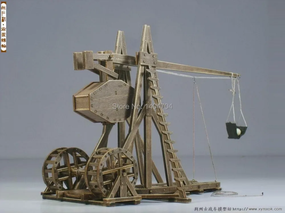 

The Age of empires model kits mangonel Trebuchet(Front rotary wheel) Model Include English instruction