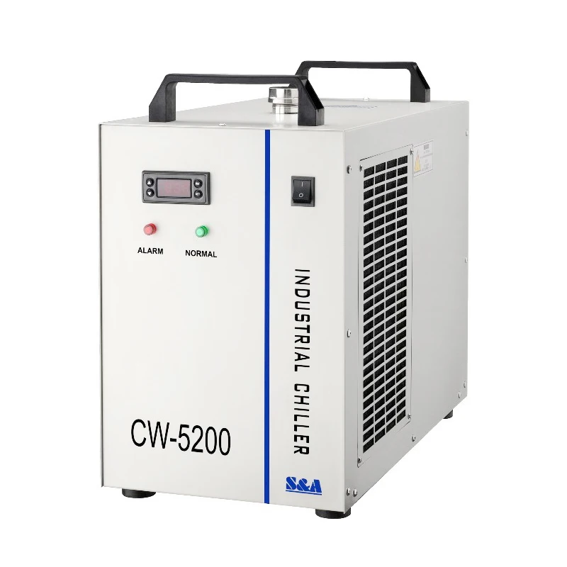 AC 1P 220V CW-5200AH охладитель с водяным охлаждением охлаждающий одиночный 130 w/150 w co2