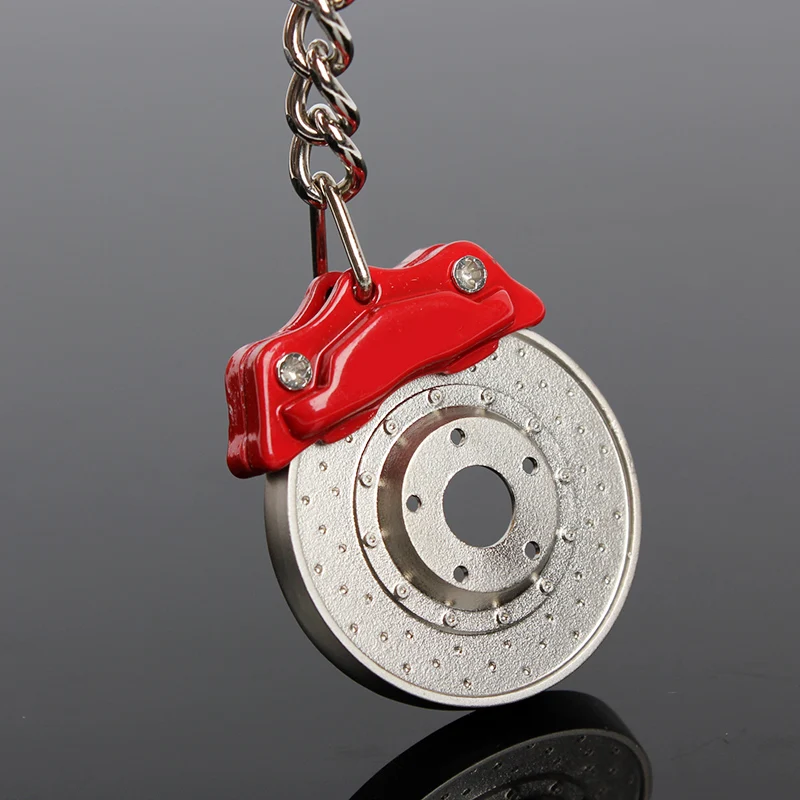 

Spining Disc Brake Calipers Shape Auto Parts Keychain Key Chain Ring Keyfob Keyring 1PCS BREM Turbo NOS