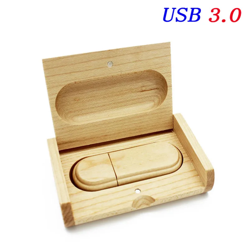 JASTER USB 3,0(более 10 шт. бесплатный логотип) креативный Деревянный usb+ коробка 8 ГБ 16 ГБ usb флеш-накопитель карта памяти свадебный подарок - Цвет: USB BOX