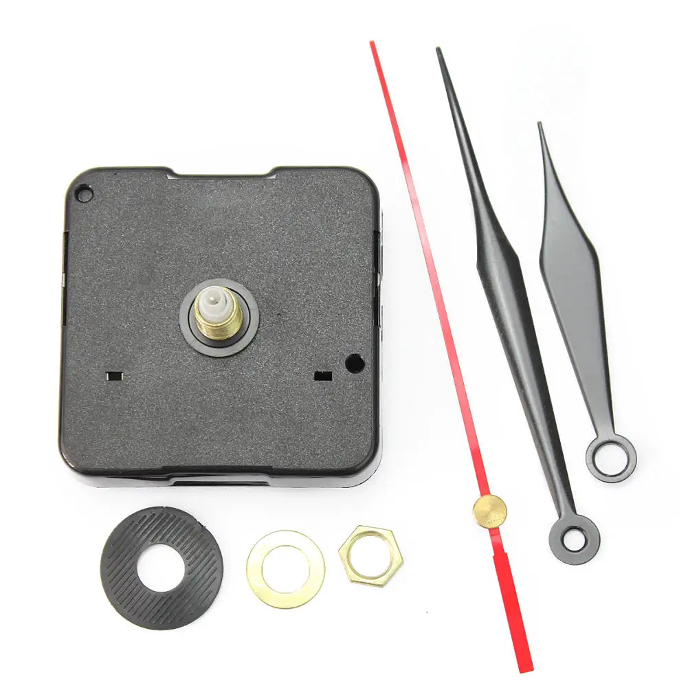 

Quartz Clock Movement DIY Mechanism Repair Replacing Parts Set Kit with Black Red Hands Quiet Silent 2018 Hot Selling