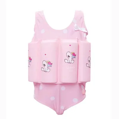Girls Swimsuits Child Swimming Trunks Shorts Children's Swimwear Kids Buoyancy Swimsuit Baby Boys Girls Swim Vest - Цвет: Pink briefs