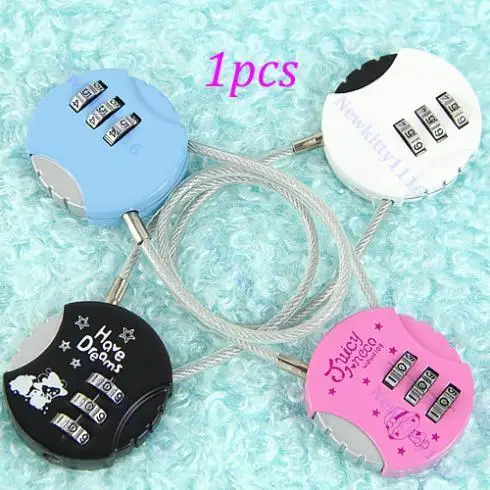 Mini Cute 3 Digit Combination Travel Luggage Suitcase Lock Padlock Security 21B | Багаж и сумки