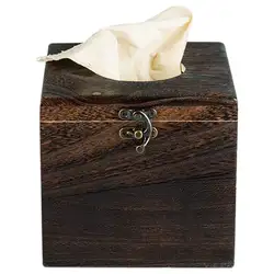 Деревянная коробка ткани салфетка обложка дома Hotel паб кафе автомобиль Бумага держатель дело